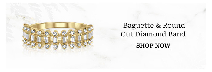 Baguette & Round Cut Diamond Band
