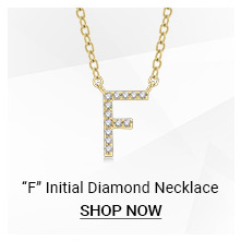 F Initial Diamond Necklace