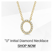 O Initial Diamond Necklace